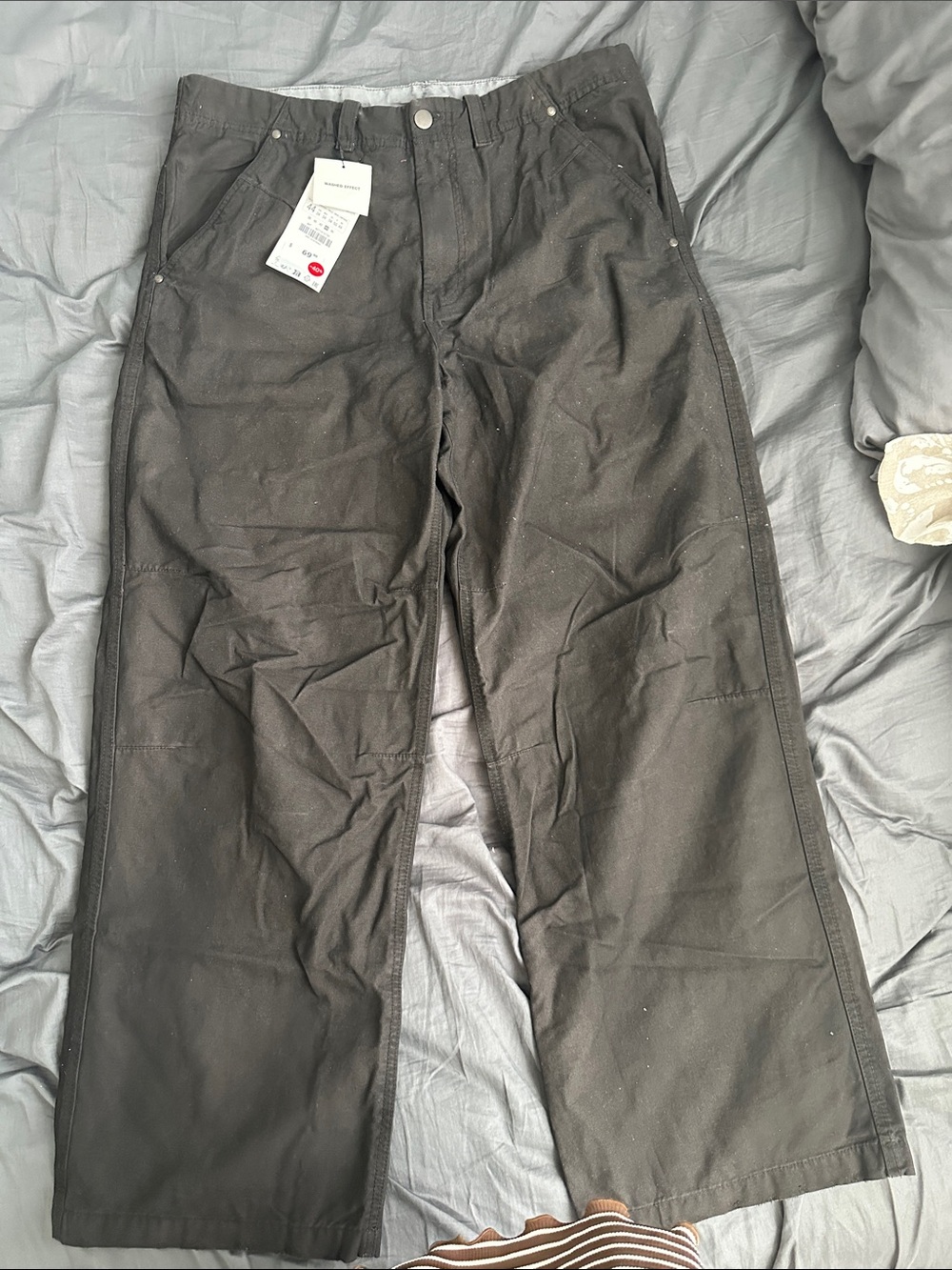 Zara Black Wide-Leg Women's Pants